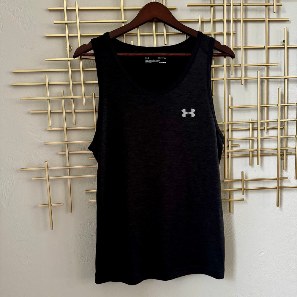 Under Armour HeatGear Black Tank Top | Men's Small | Loose Fit